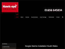 Tablet Screenshot of hawk-eye-security.co.uk